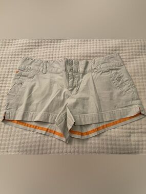 American Eagle Outfitters Beige Shorts with Orange Trim
